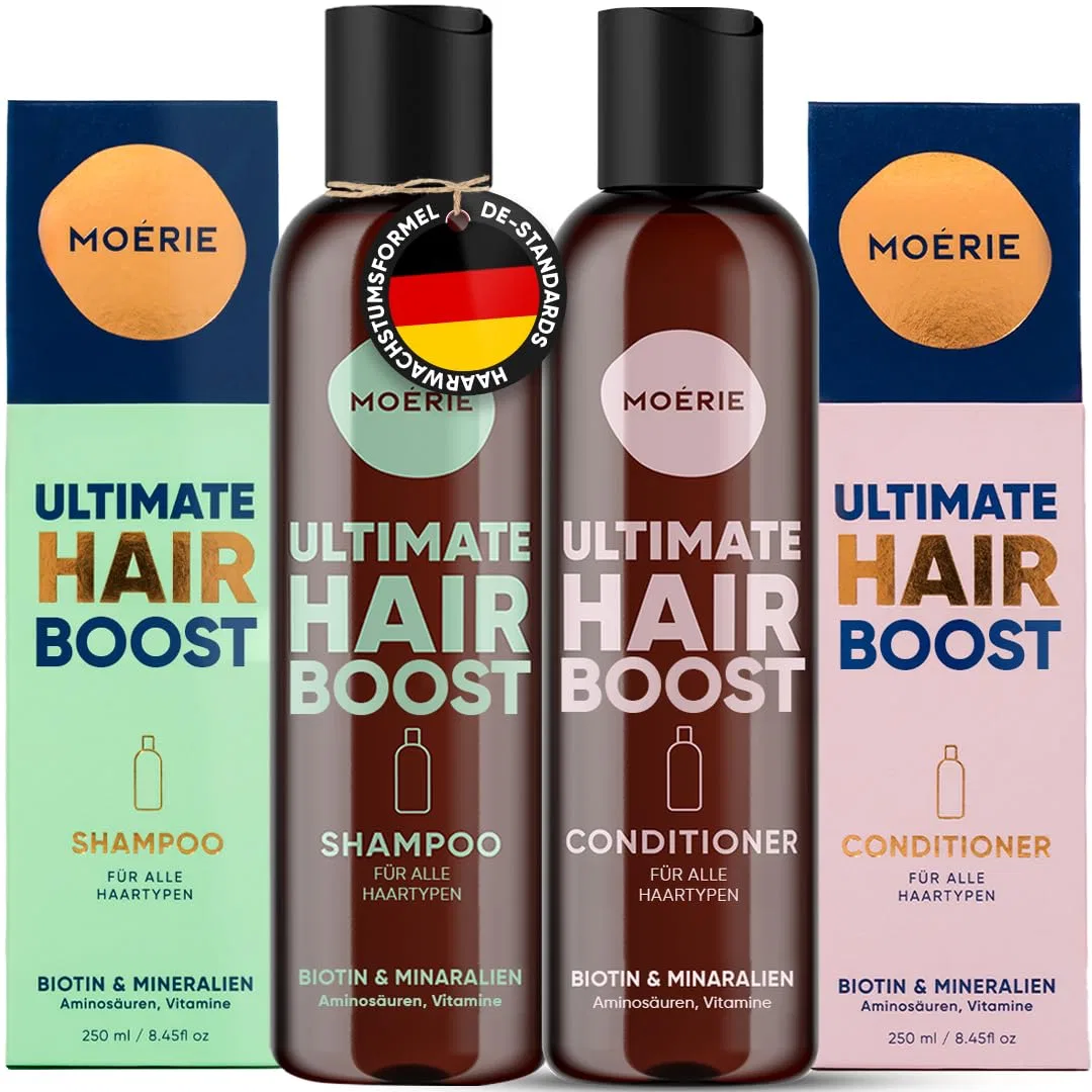 Набор минерального шампуня и кондиционера для роста волос MOÉRIE Moerie, Single Set
