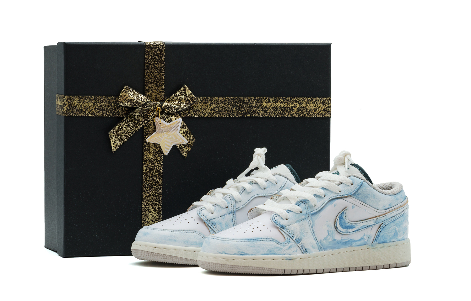 

Jordan Кроссовки баскетбольные Air 1 с амортизацией, износостойкие, низкие, винтажные, унисекс, синие, цвет Blue (Box)