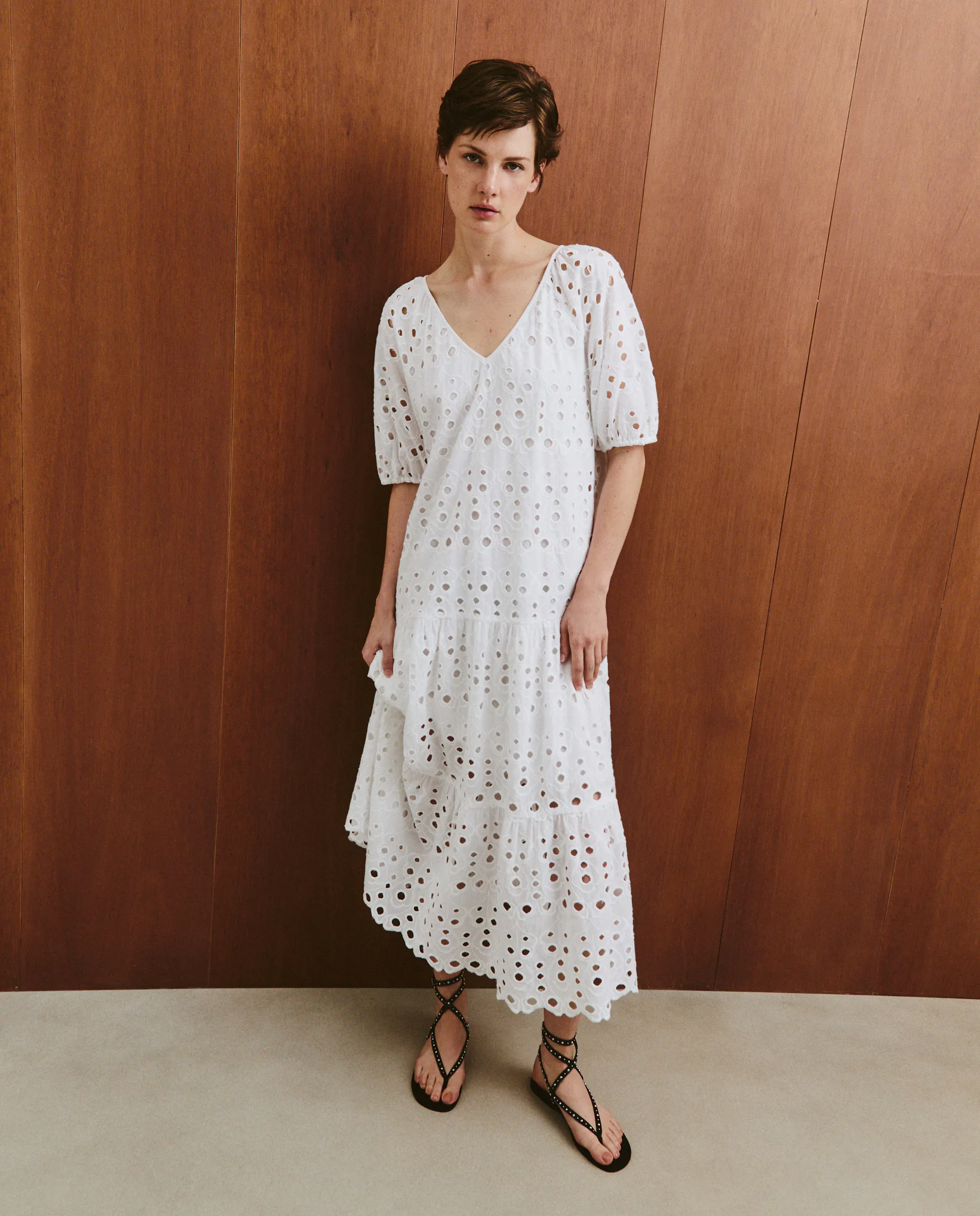 

Женское платье макси гладкое Southern Cotton, белый