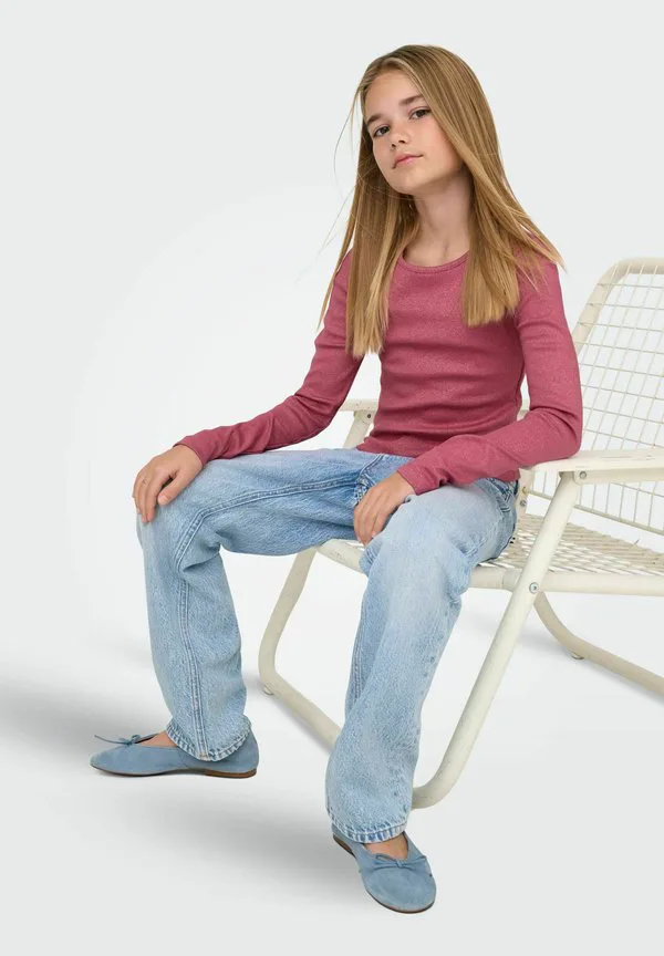 Джинсы прямого кроя kog mittlere taille geschnitten Only Girls, Light Blue Denim — фото 4