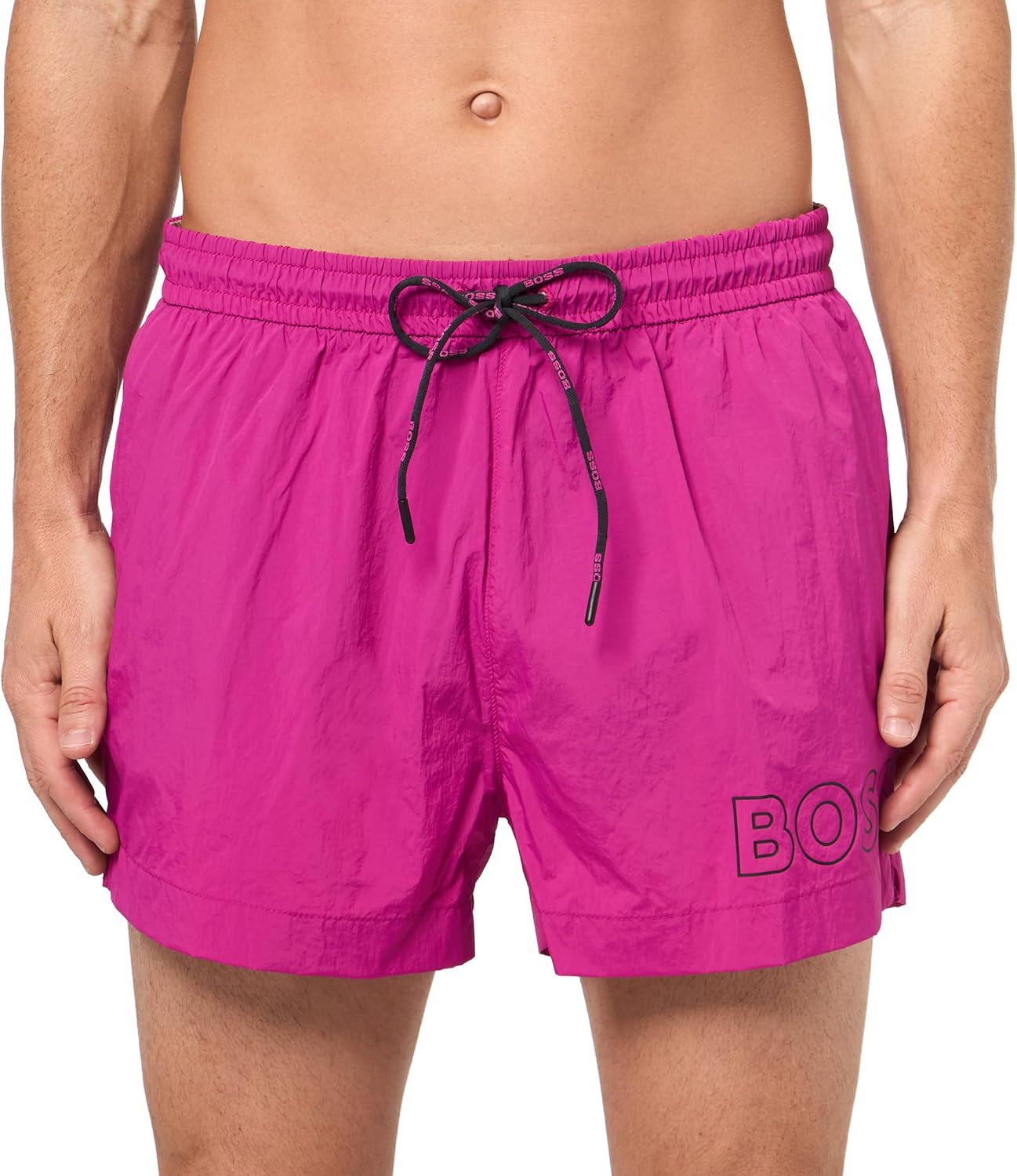 

Плавки-шорты мужские BOSS с большим логотипом, Pink Malaya