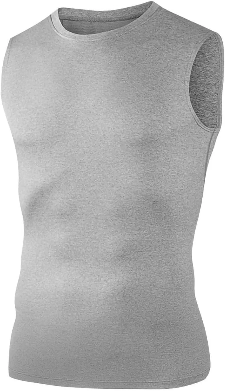 Мужская майка без рукавов, дышащая, Polyester, Gray — фото 3