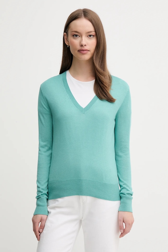 

Свитер с добавлением шелка United Colors Of Benetton, бирюзовый