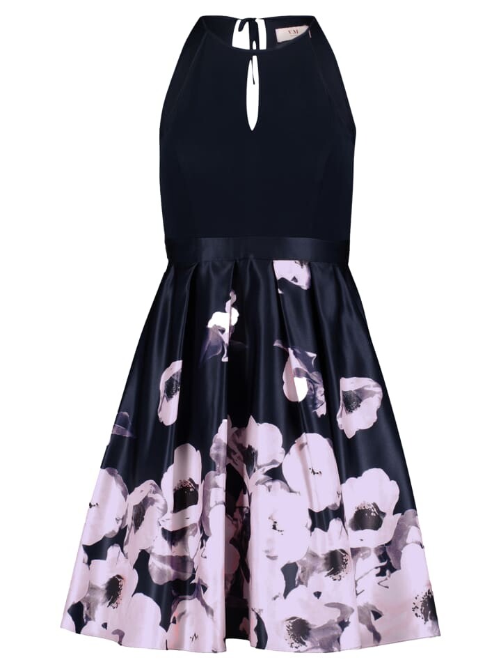 

Короткое платье Vera Mont Cocktailkleid mit Blumenprint, цвет Dark Blue/Rosé