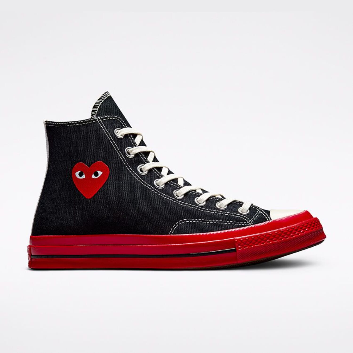 

Converse Chuck 70 CDG HI Black/Red-Egret A01793C мужские кеды