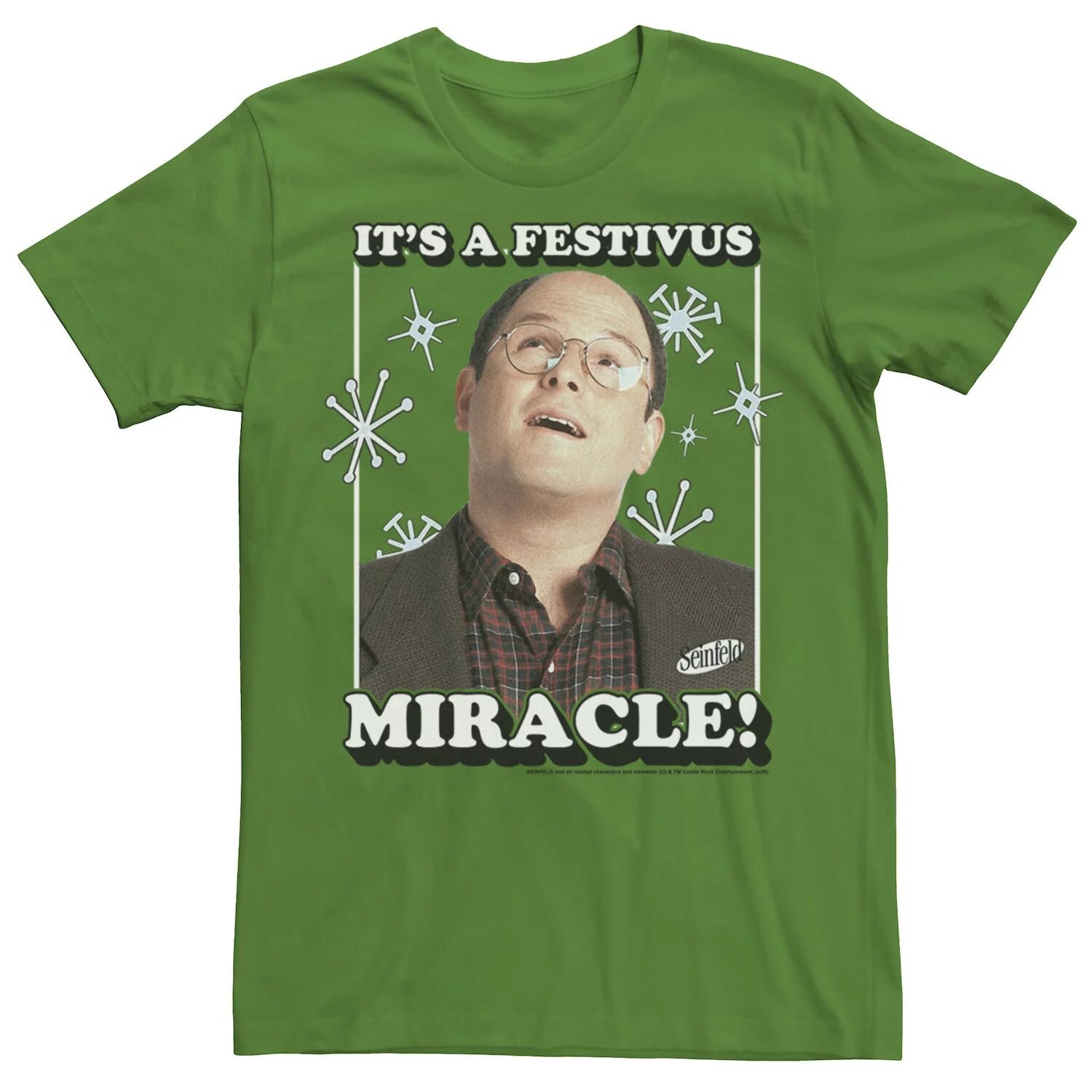 

Мужская футболка Seinfeld Festivus George It's A Festivus Miracle Licensed Character