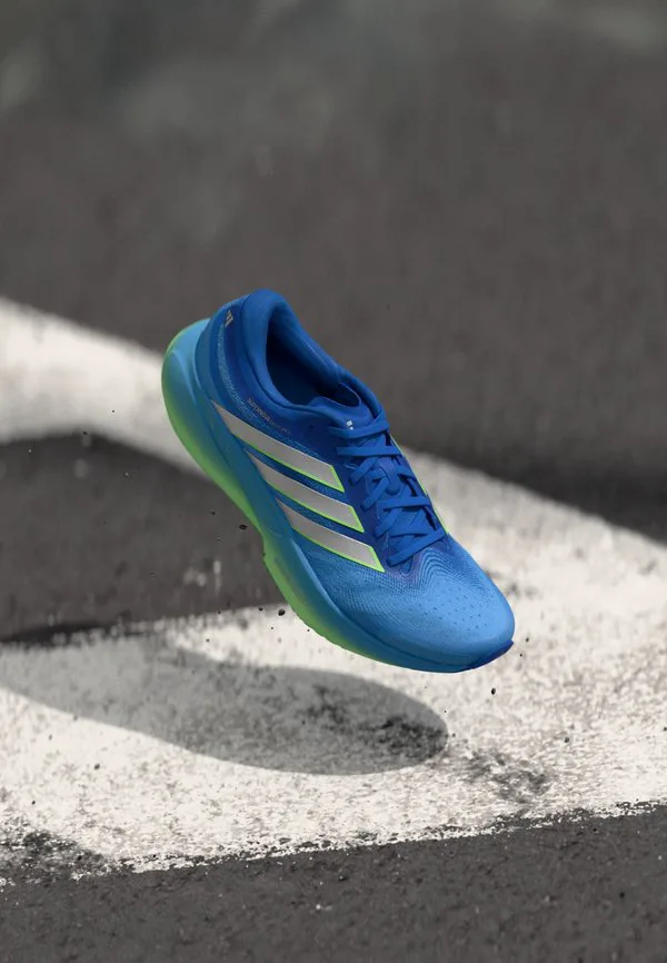 Кроссовки для бега по шоссе supernova solution 3 Adidas Performance, Lucky Blue/Silver-Coloured Metallic/Lime Burst