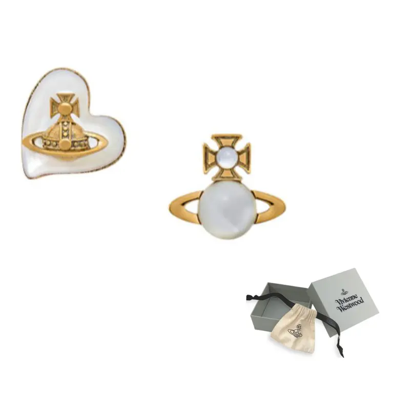 

Асимметричные серьги-гвоздики с орнаментом orb Vivienne Westwood