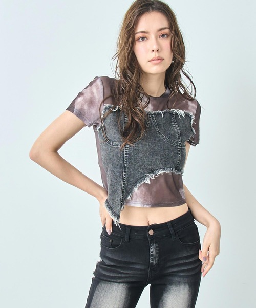 

Бюстье джинсовое на застежке, бренд ANAP, серый