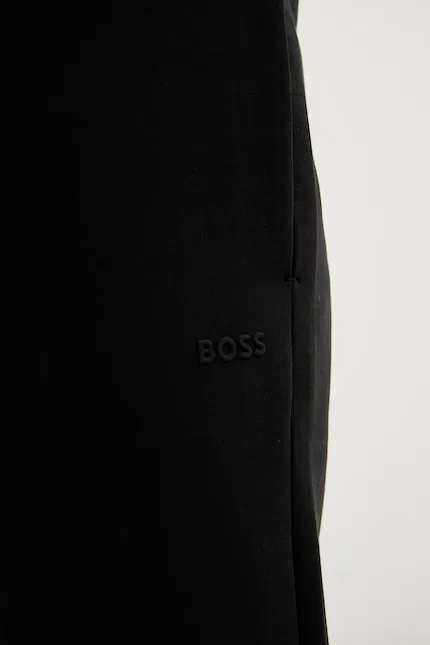 Спортивные штаны из хлопка с эластаном Hadiko BOSS Green, черный — фото 4