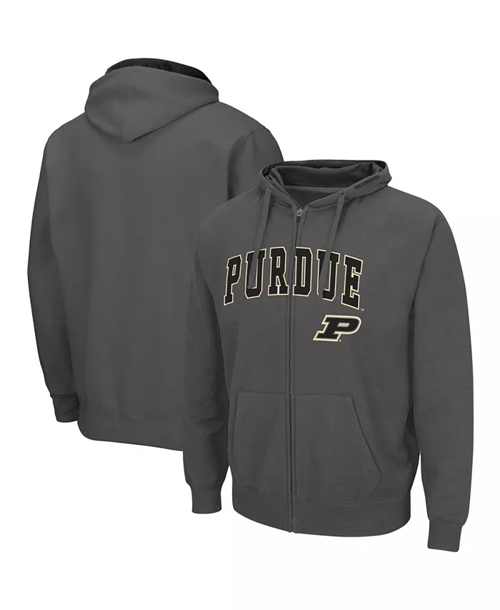 

Мужская толстовка Purdue Boilermakers с арочным логотипом 3.0 на молнии Colosseum, серый