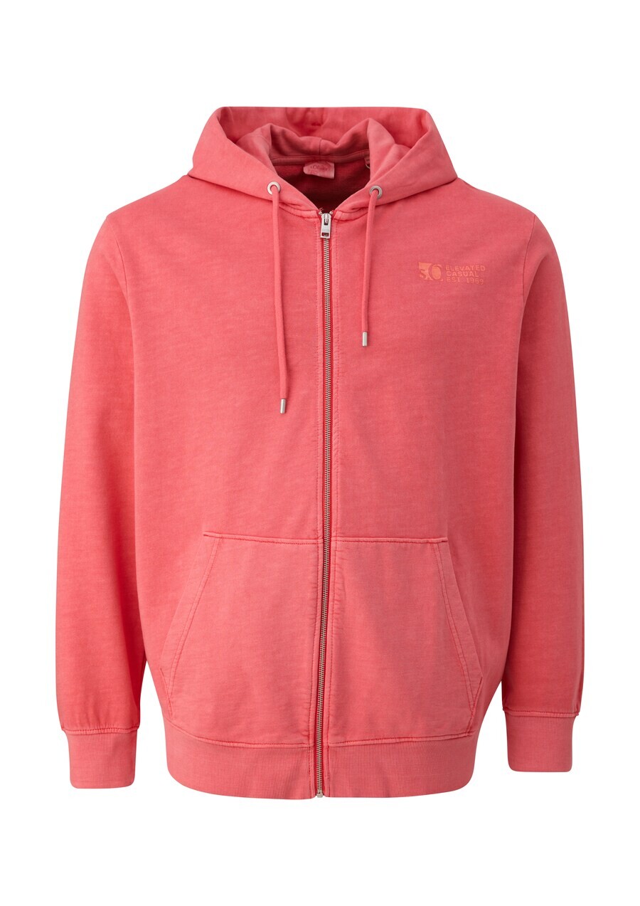 

Худи s.Oliver Men Big Sizes Zip-Up Hoodie, цвет Melon