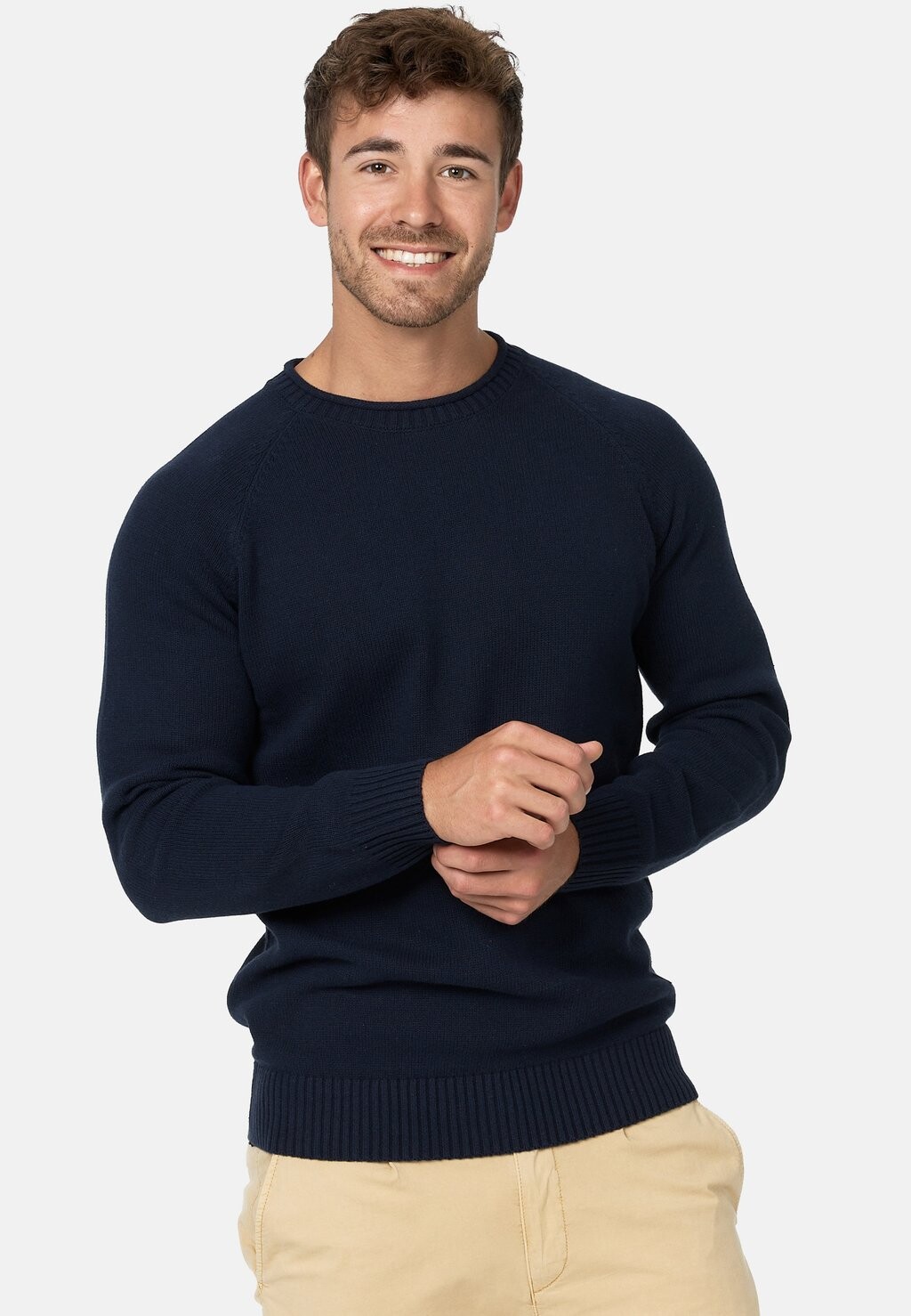 

Вязаный свитер INMASSUM INDICODE JEANS, цвет navy