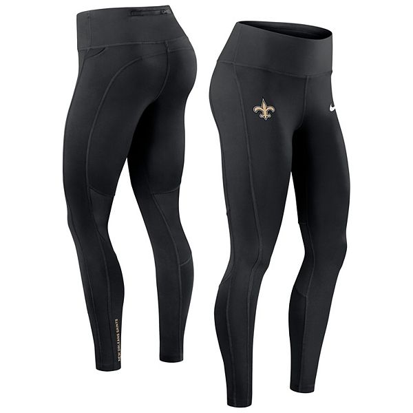 

Женские черные леггинсы New Orleans Saints Primetime Epic Fast Performance Nike