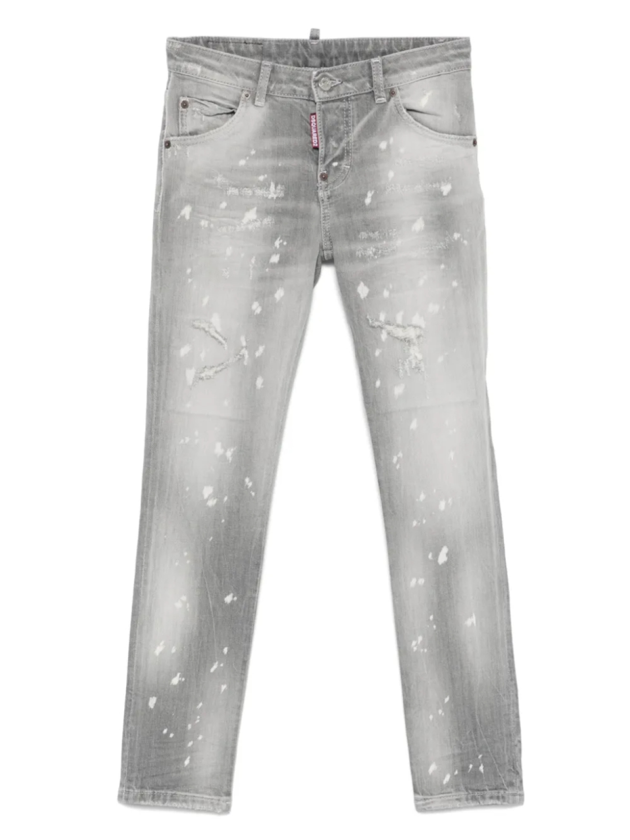 

Джинсы DSQUARED2 KIDS с потертостями, серый
