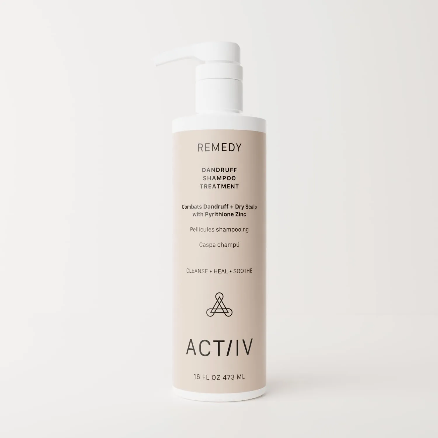 ACTIIV Remedy шампунь-уход от перхоти | Устраняет сухость и шелушение, успокаивает раздражение кожи головы, для здоровых волос и кожи головы, на растительной основе, безопасен для окрашенных волос, веганский, для всех типов волос 453.60 г — фото 2