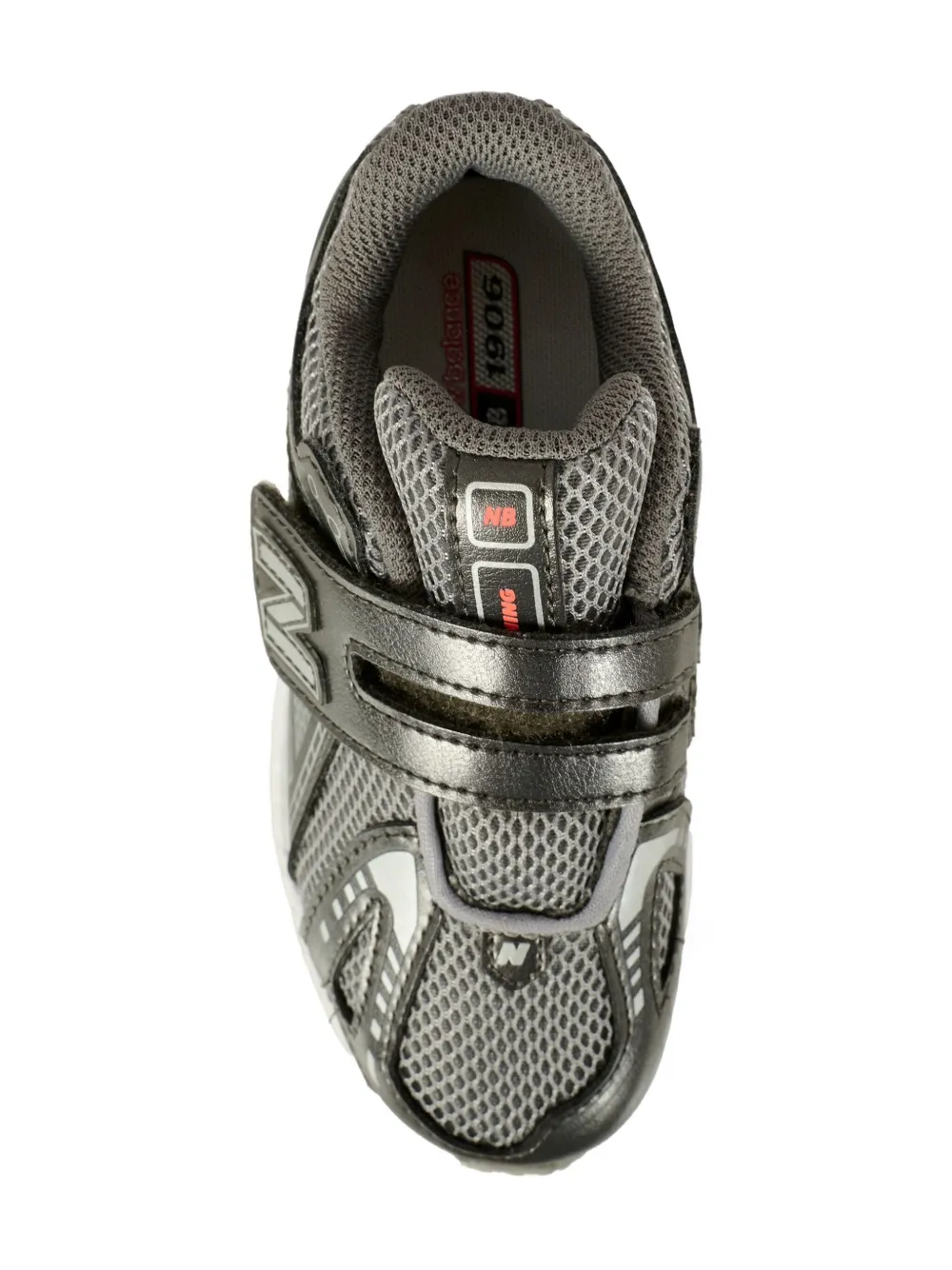 Кроссовки из сетчатого материала с ремешками New Balance Kids, серый — фото 4
