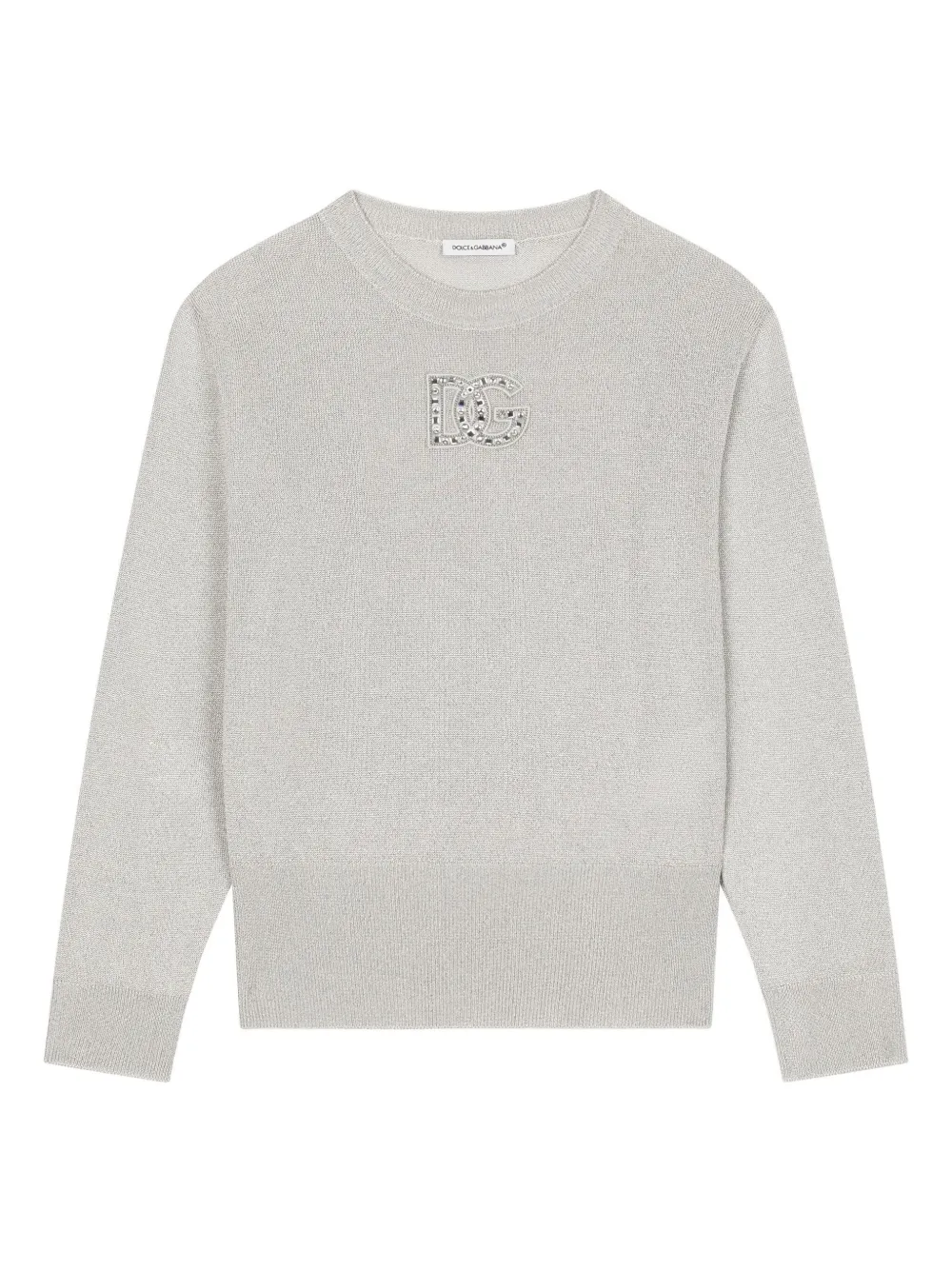 

Свитер с логотипом DG Dolce & Gabbana Kids, серый