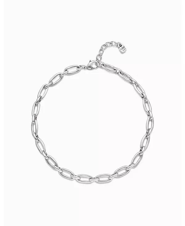 

Ожерелье из металлического сплава с овальными звеньями среднего размера Unode50, silver