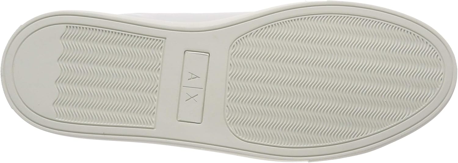 Мужские кожаные кроссовки Armani Exchange низкие, белый — фото 4