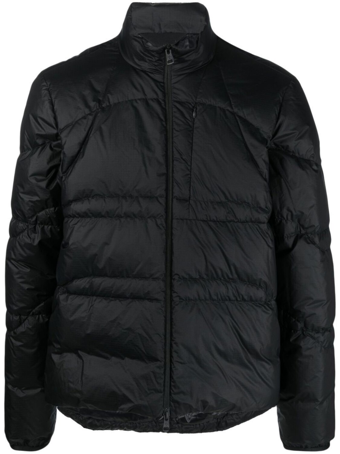 

Moncler пуховик с высоким воротником, черный