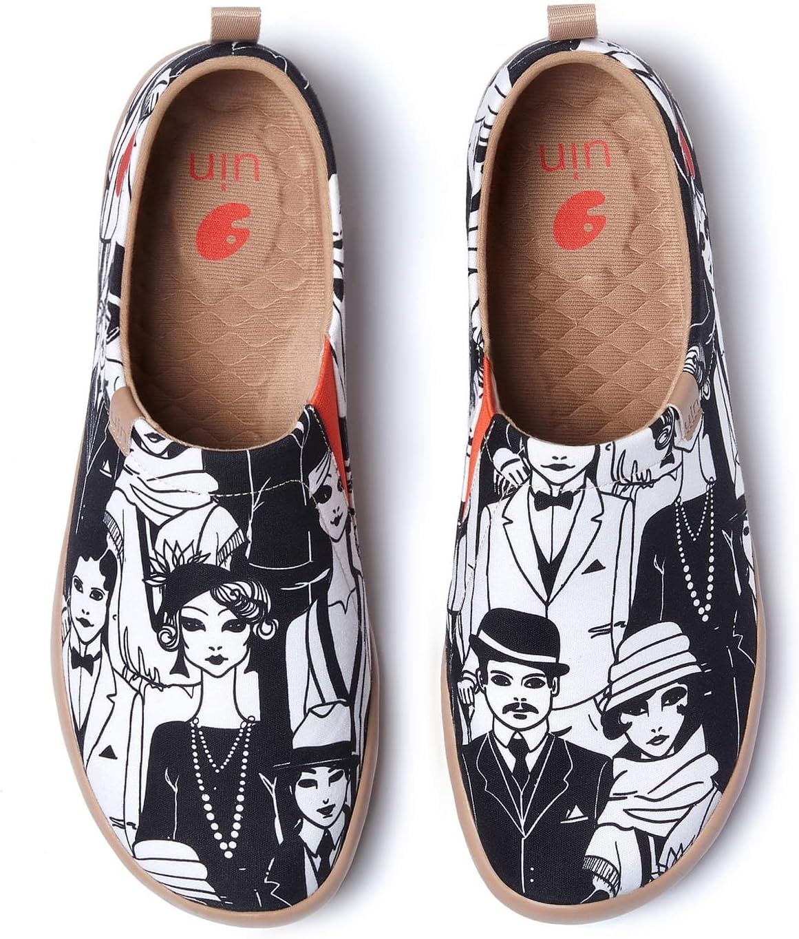 

Мужские лоферы UIN, раскрашенные туристические туфли, слипоны для прогулок, повседневные легкие удобные модные кроссовки Toledo Destination, Ladies & Gentlemen