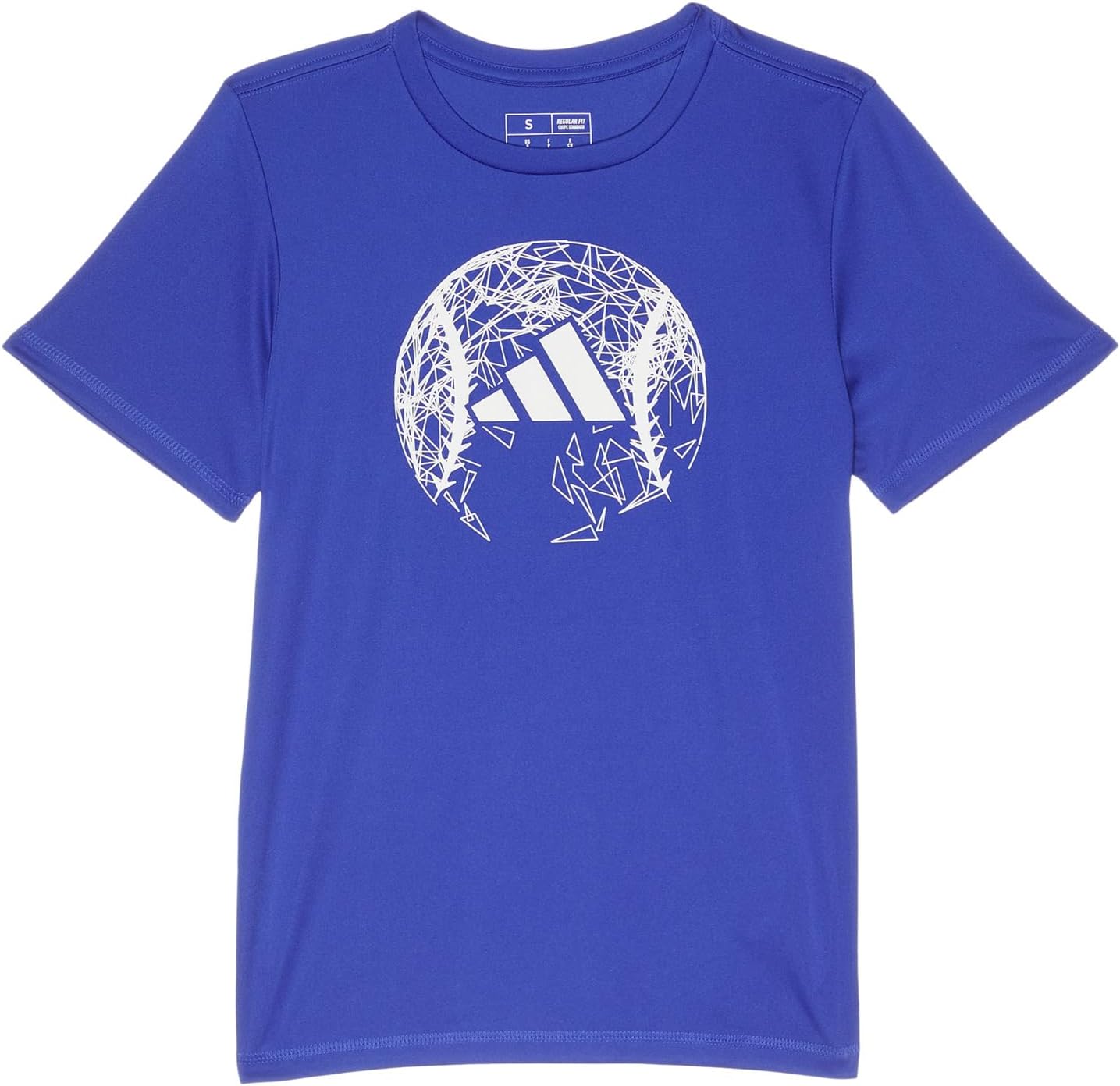 

Футболка adidas Kids Poly Sport Tee24 (Big Kids), цвет Semi Lucid Blue