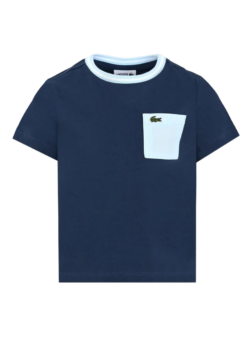 

Футболка с коротким рукавом и карманом Lacoste Kids, синий