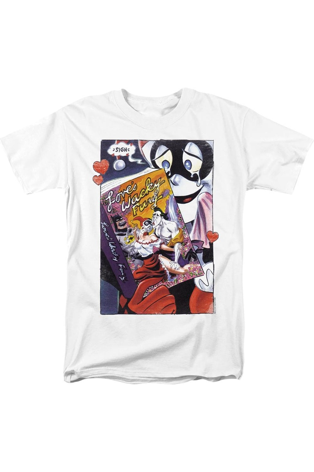 

Футболка с коротким рукавом для взрослых Batman Loves Wacky Fury Gildan, белый