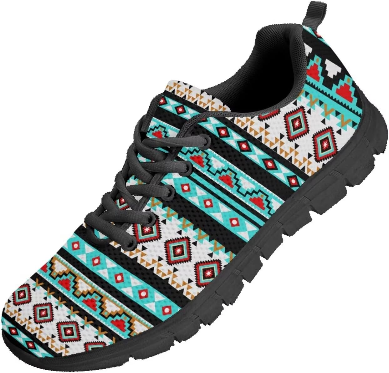 

Funnydude Забавные кроссовки с принтом для мужчин, весенние прогулочные кроссовки, повседневные теннисные туфли, дышащие кроссовки из сетки, Aztec