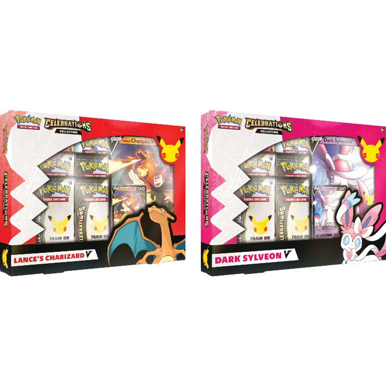 

Карточная игра Pokemon: Lance's Charizard V & Dark Sylveon V - Celebrations Collection (Set of 2)