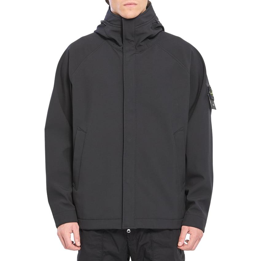 

STONE ISLAND Мягкая куртка с капюшоном, Black