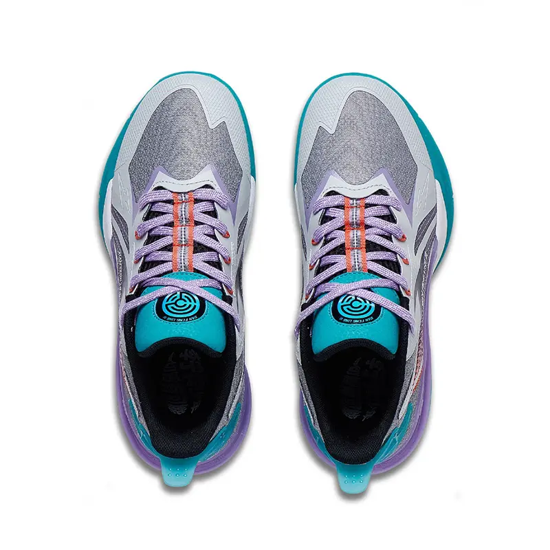 Баскетбольные кроссовки Pioneer Spirit TEAM3.0 для детей GS Low-top Rock Ash/light Lime Lining Young, светло-серый — фото 4