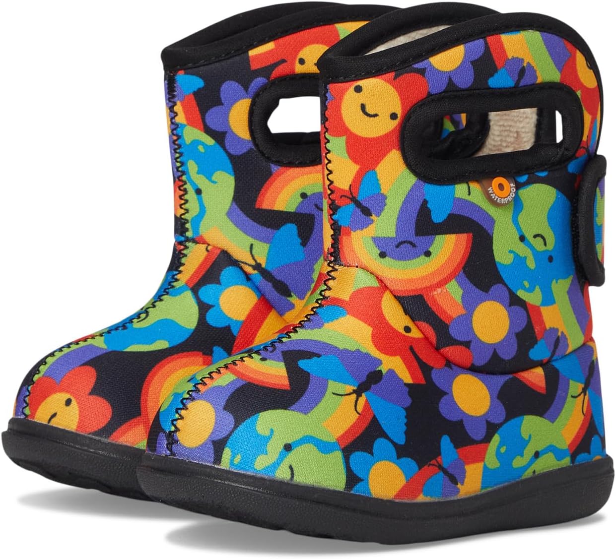 

Ботинки Bogs Kids Baby Bogs II - Rainbow Planet, Black Multi