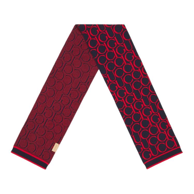 

GUCCI Детское жаккардовое одеяло, Dark Blue/Red