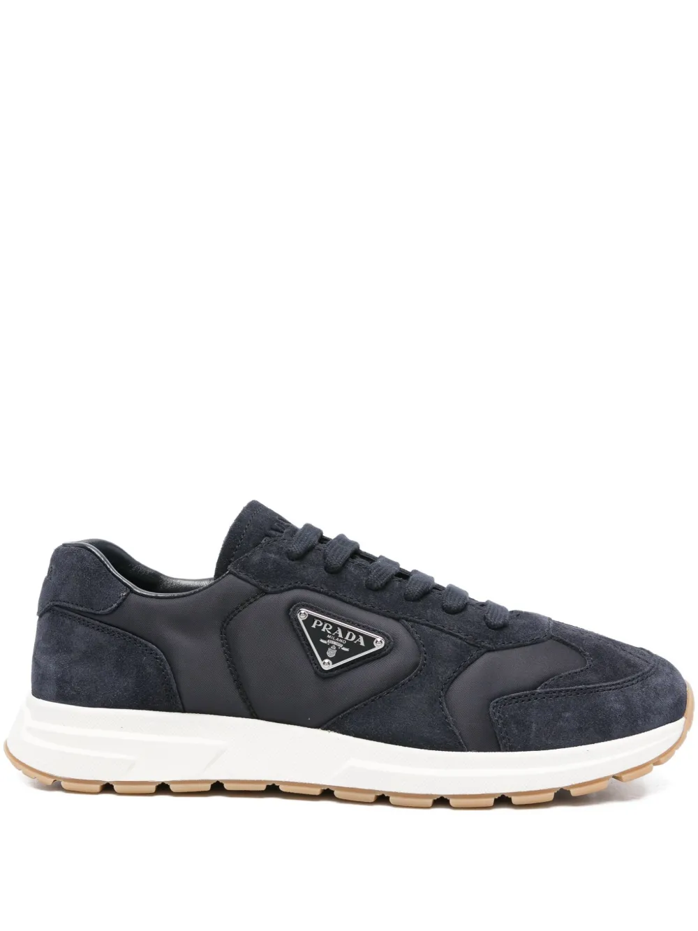 Кроссовки Prax Suede Re-Nylon Prada, синий