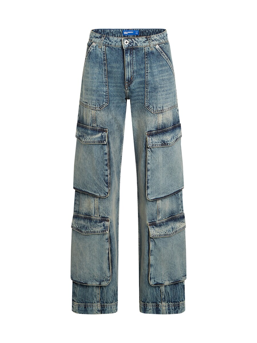 

Джинсы карго свободного кроя KARL LAGERFELD JEANS, синий деним