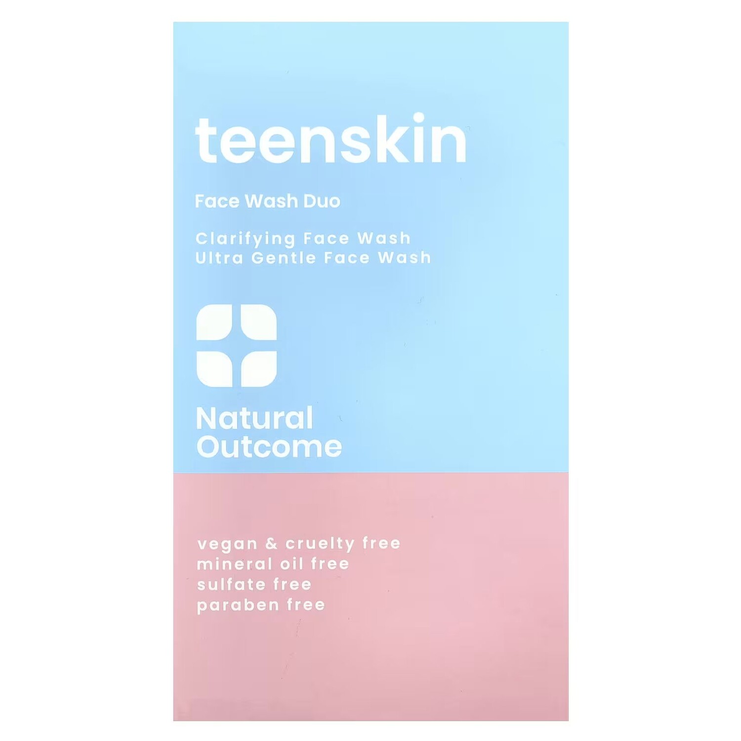 Набор Natural Outcome — Teen Skin, Дуэт для умывания лица, осветляющее средство для умывания, 1 набор, 5 унций каждый — фото 2