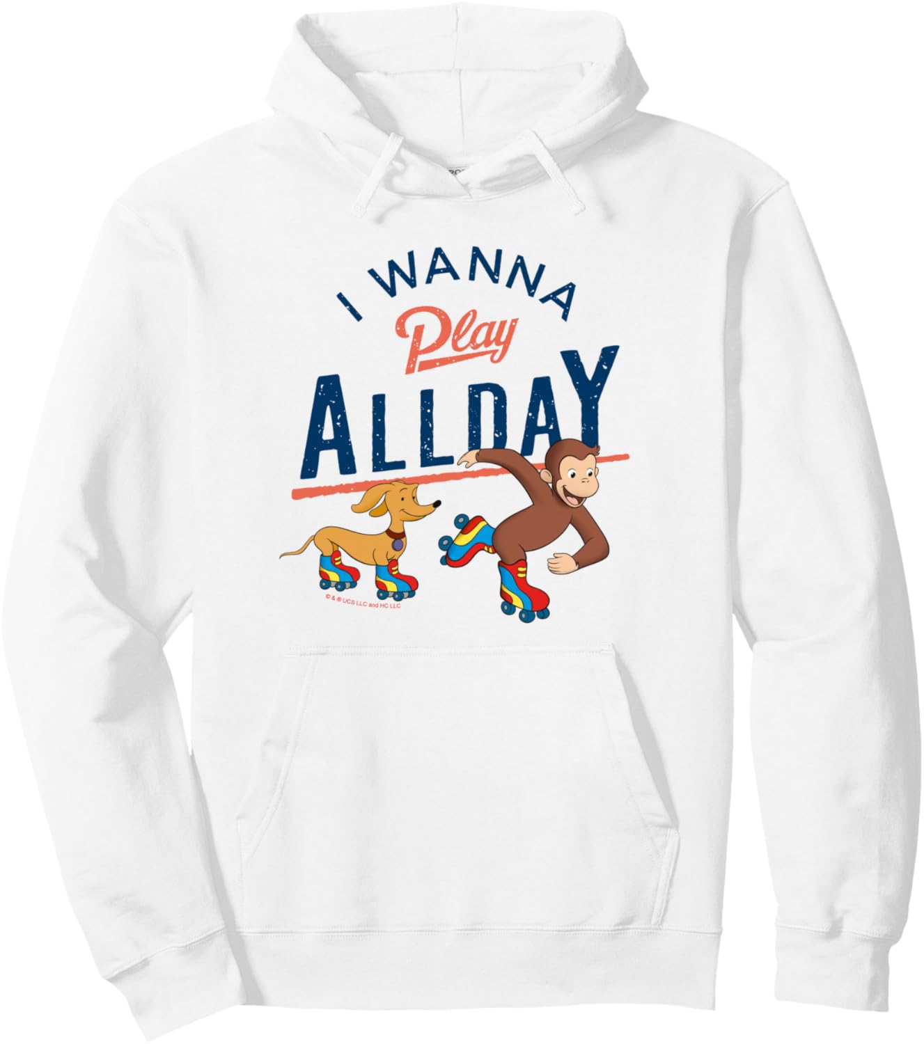 

Толстовка с изображением любопытного Джорджа и надписью «Я хочу играть весь день на роликовых коньках», серая, размер S Curious George, Серый, Толстовка с изображением любопытного Джорджа и надписью «Я хочу играть весь день на роликовых коньках», серая, р