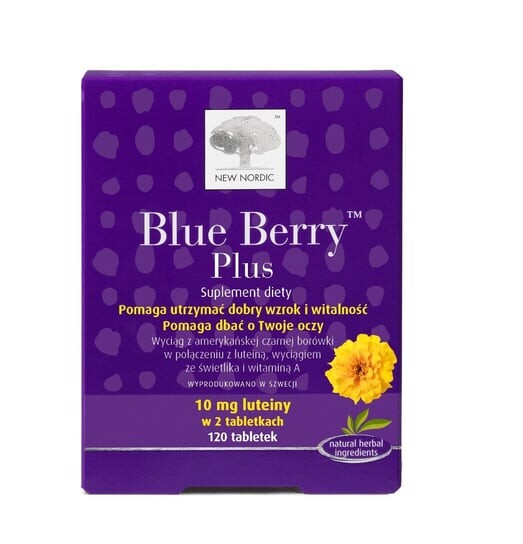

Blue Berry Plus, биологически активная добавка, 120 таблеток New Nordic Healthbrads