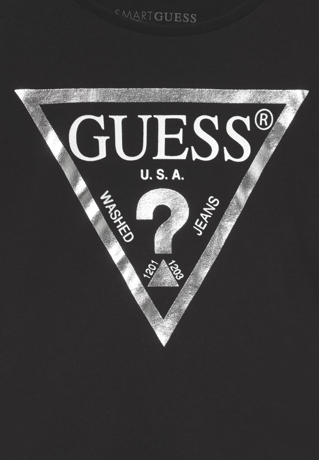 Футболка с принтом Toddler Core Guess, цвет jet black — фото 3