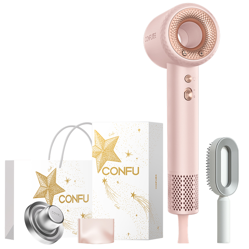 

Фен для волос 1900W Бытовой KF-F9 Confu, F9 Cherry Pink[Sparkling Galaxy]Box+Magnetic Stands+Air Cushion Comb