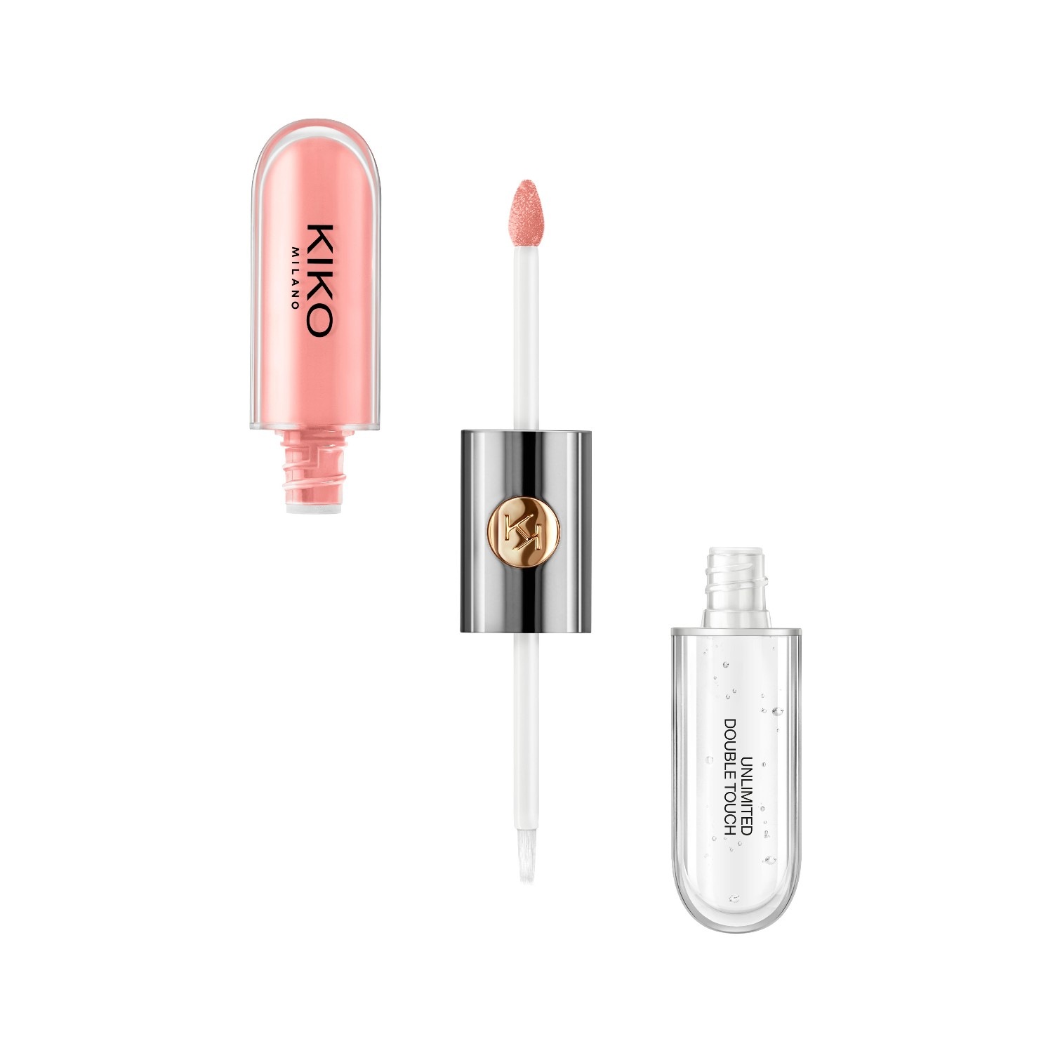 

Блеск для губ unlimited double touch Kiko Milano, 101 - soft rose, объем 6 мл