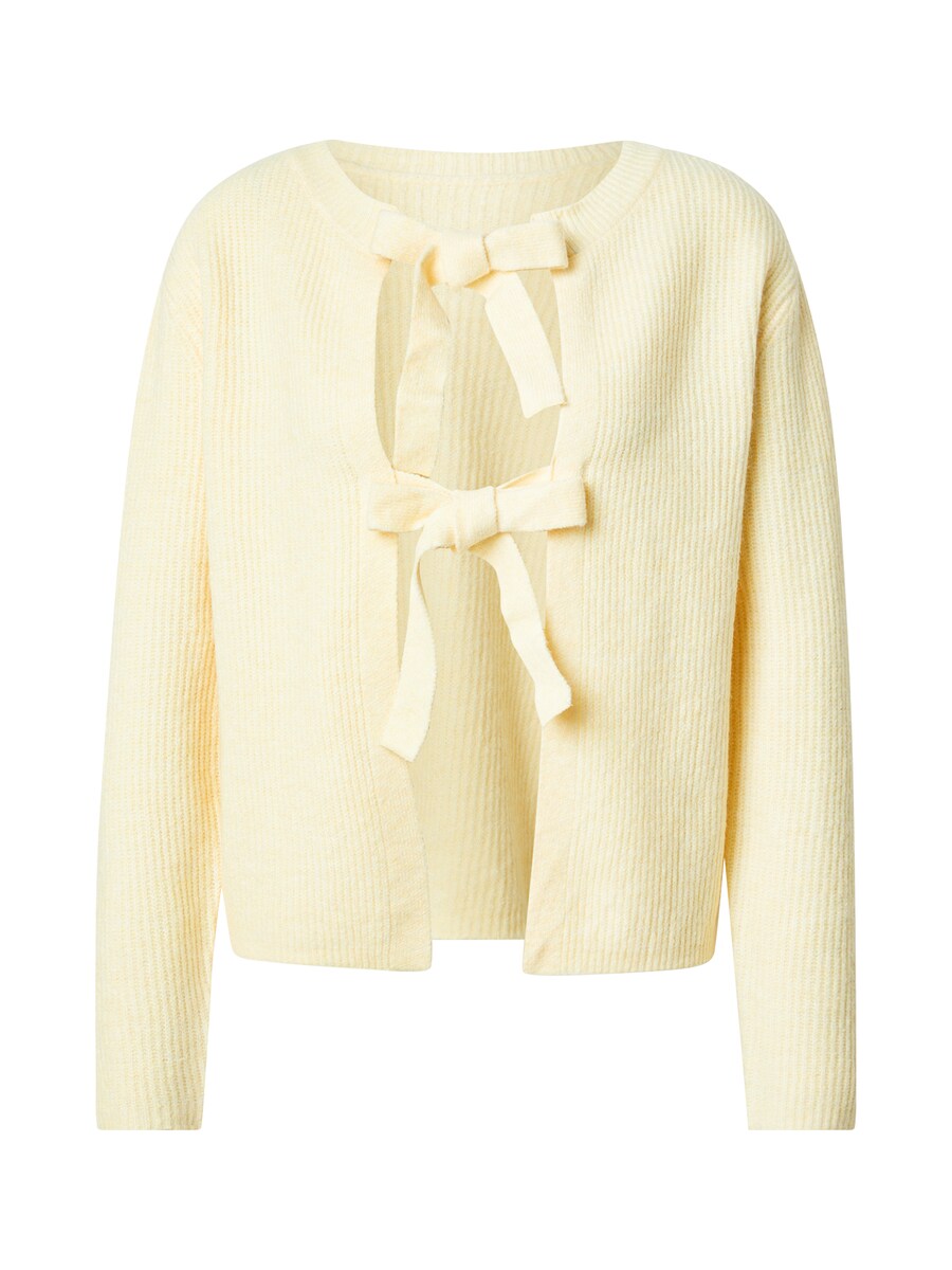 

Вязаный кардиган PIECES, цвет Pastel yellow