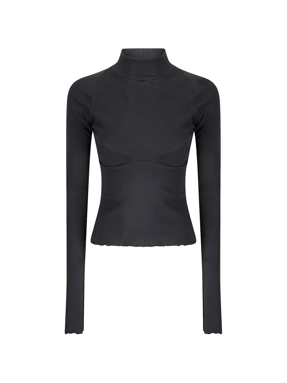 

Топ с высоким воротником Boysloft, черный