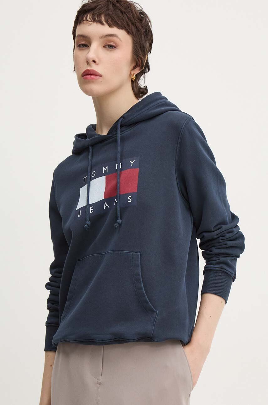 

Хлопковая толстовка Tommy Jeans, темно-синий