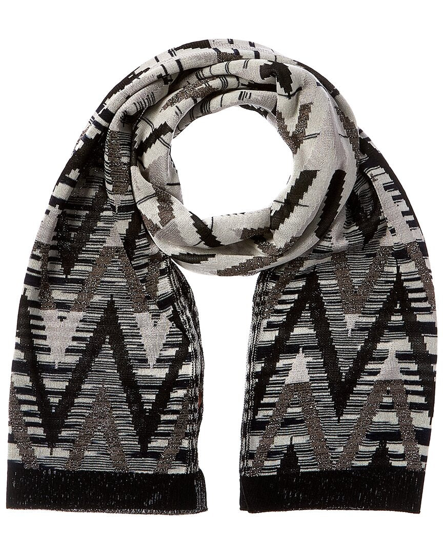 

Шарф Missoni из смесовой шерсти, черный