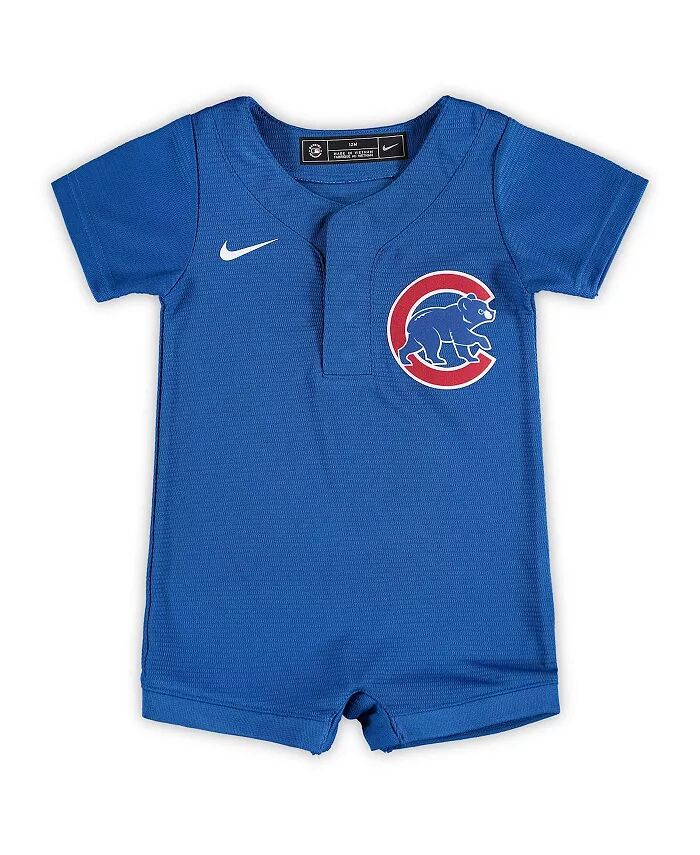 

Новорожденные и младенцы мальчики и девочки Royal Chicago Cubs официальный свитер комбинезон Nike