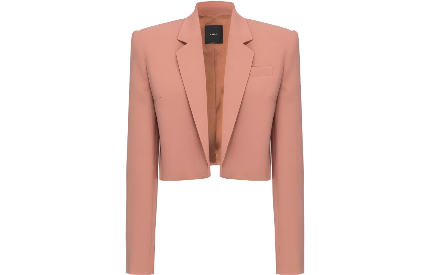 

Короткий однобортный блейзер PINKO, розовый