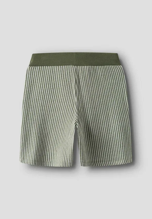 Штаны спортивные Organic cotton tracksuit bottoms Name It, оливковый — фото 4